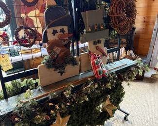 Christmas wreaths and decor