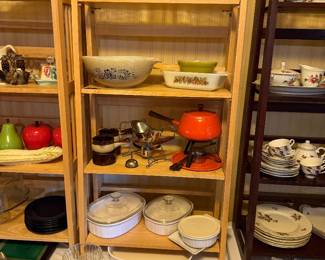 Pyrex, Corning Ware, orange fondu set