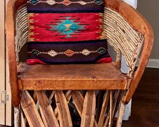 VINTAGE EQUIPALE FOLK ART CHAIR