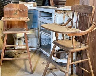 VINTAGE HIGH CHAIRS