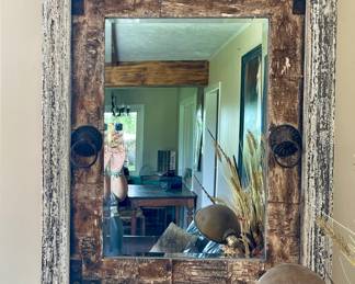 RUSTIC WESTERN MIRROR