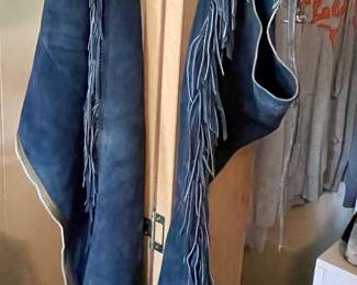 LEATHER FRINGE CHAPS
