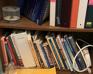 Lot 79: Assorted Binders, Books, Filing Supplies, and CD-R Discs