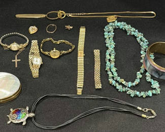 Lot 603: Assorted Jewelry and Watches Collection