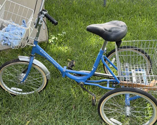 Lot 160: Adventurer Adult Tricycle with Front and Rear Baskets