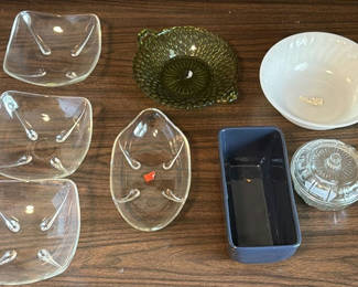 Lot 152: Assorted Glass and Ceramic Serving Dishes and Containers