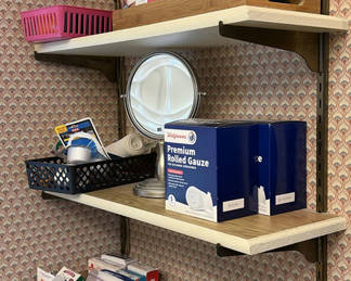 Lot 140: Bathroom Safety Seat and Medical Supply Assortment