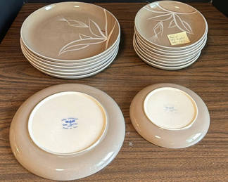 Lot 154: Winfield Hand Crafted California China Desert Dawn Porcelain Plates