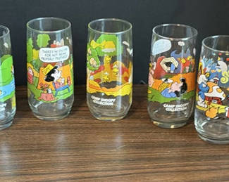 Lot 153: Collection of Character Drinking Glasses