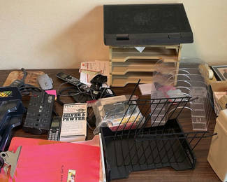 Lot 96: Assorted Office Supplies and Organizers
