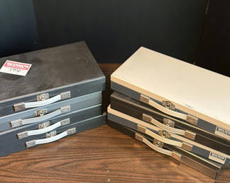Lot 156: Smith-Victor Slide Storage Cases with Kodachrome Transparency Slides