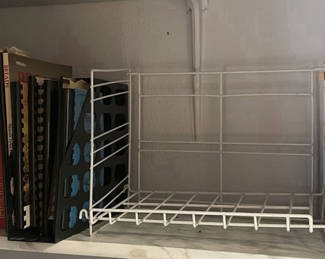 Lot 71: Cookbooks, Wire Shelf Basket, Laundry Supplies, and Fall Decor