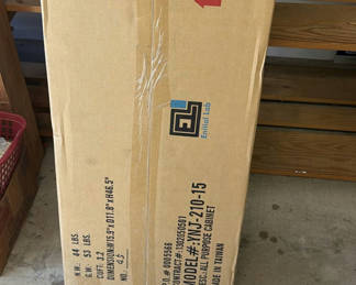 Lot 218: All-Purpose Cabinet and Four-Drawer Filing Cabinet