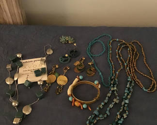 Lot 270: Green and Turquoise Jewelry Collection