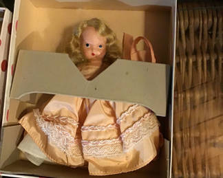 Lot 238: Vintage dolls and dollhouse accessories