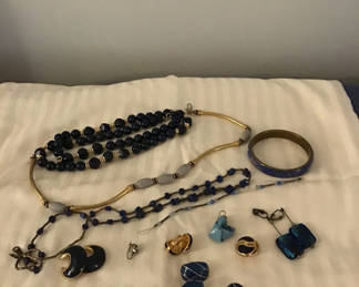 Lot 256: Blue and Navy Jewelry Collection