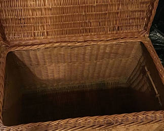 Lot 234: Woven wicker storage chest