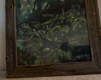 Lot 230: Framed landscape painting