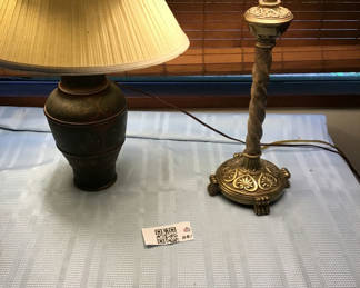 Lot 207: Pair of decorative table lamps