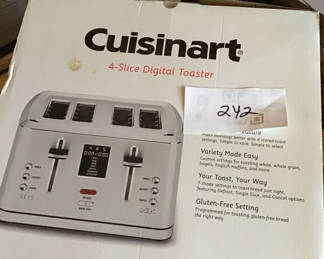Lot 242: Cuisinart 4-Slice Digital Toaster with Box