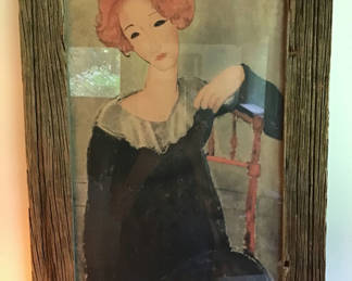 Lot 248: Framed Portrait Print 21x29.5
