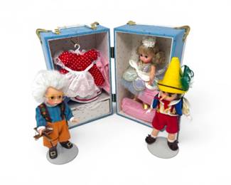 76 MadameAlexanderPinocchioGeppettoBallerinaTrunkSet