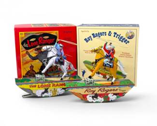 141 SchyllingRoyRogersLoneRangerWindUpTinToyReproductions