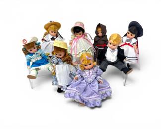 43 MadameAlexander8DollsRebeccaEasterBonnetMore