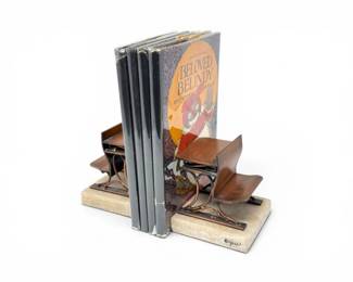 56 SignedCurtisJereSchoolDeskBookends4JohnnyGruelleBooks