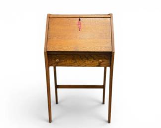 15 SolidWoodSecretaryDeskwDropFrontDrawerOriginalKey