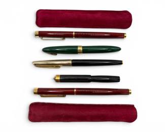 39 TaylorWatermanSheafferWahlPenAssortmentwTwo14KNibs