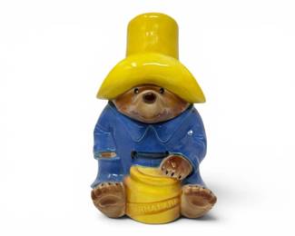 152 VintagePaddingtonBearCeramicCookieJarwOriginalTag