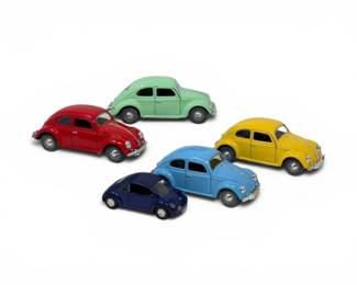 162 VolkswagenBeetleModelCarCollection5AssortedColors