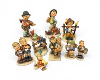 146 VintageGoebelHummelFigurines9AppleTreeBoyVolunteerMore