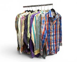 88 MensRobertGrahamStripedPatternedShirtsML