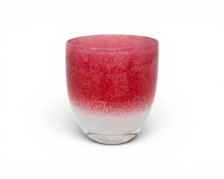 90 GlassyBabyYourLoveRedWhiteGlassVotiveCandleHolderLight