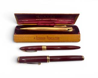 9 Vintage14KGoldFilledRonsonPenciliter2SheafferPens18KNib