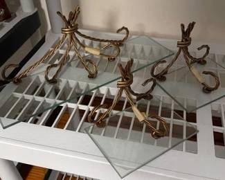 Glass shelves - (shown upside down) 