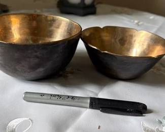 Close up of bowls from Thialand