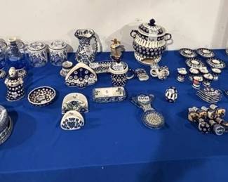 View of polish pottery