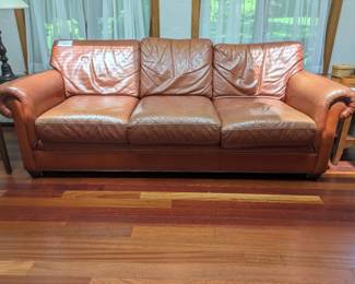 Ethan Allen Leather Couch