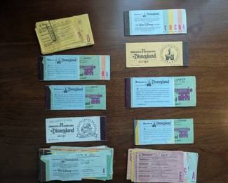 1970s Vintage Disneyland Paper Passes