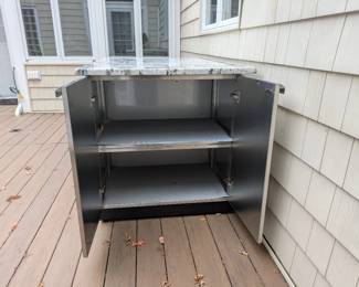 Side of Outdoor Kitchen Cabinet