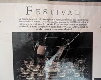 Festival Glass Punch Bowl Set