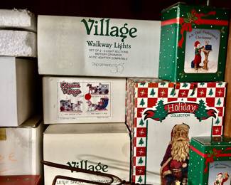 Christmas village Houses and Items