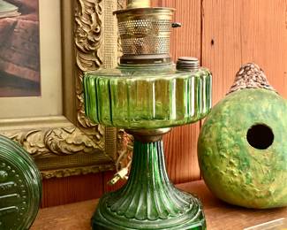 Green Oil Lamp