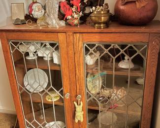 Leaded Glass Victorian Curio
