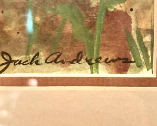 Detail of Signature on Watercolors