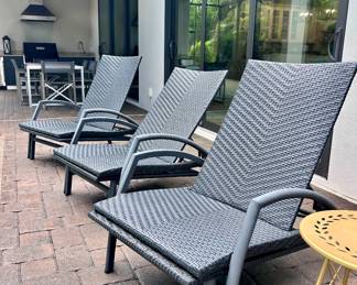 Frontgate Convertible Lounge Chairs (4)