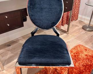 Percival for Robb & Stucky Velvet Chair